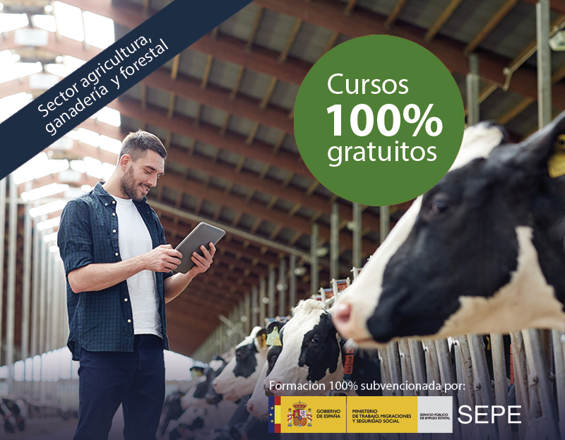 Cursos online para trabajadores y autónomos Cursos online gratuitos para trabajadores del Sector Agricultura, Ganadería y Forestal