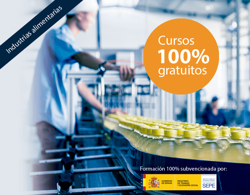 Cursos online para trabajadores y autónomos Cursos online gratuitos para trabajadores del Sector Industria Alimentaria