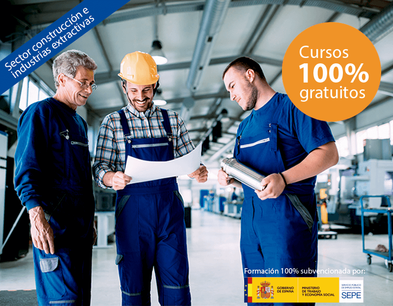 Cursos online para trabajadores y autónomos Cursos online gratuitos para trabajadores del Sector Construcción e Industrias Extractivas