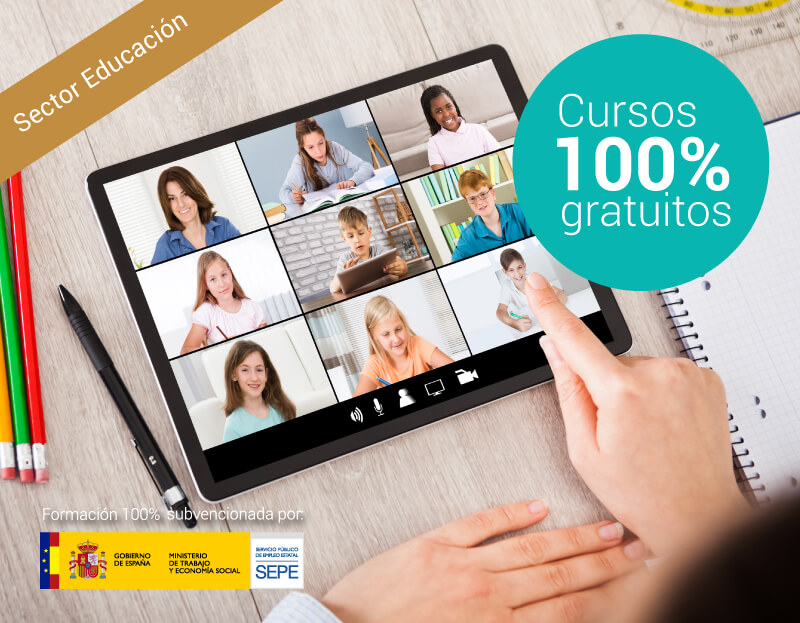 Cursos online para trabajadores y autónomos Cursos online gratuitos para trabajadores del Sector Educación