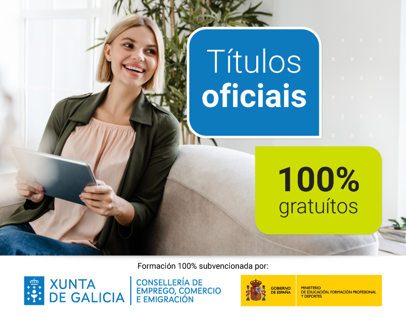 Títulos Oficiais para desempregados de Galicia