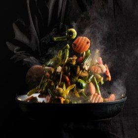 Cocina vegetariana en restauración